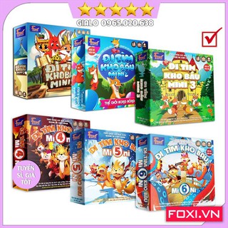 Boardgame-Đi tìm kho báu mini Foxi-Đồ chơi trẻ em thông minh sáng tạo-phát triển IQ cao
