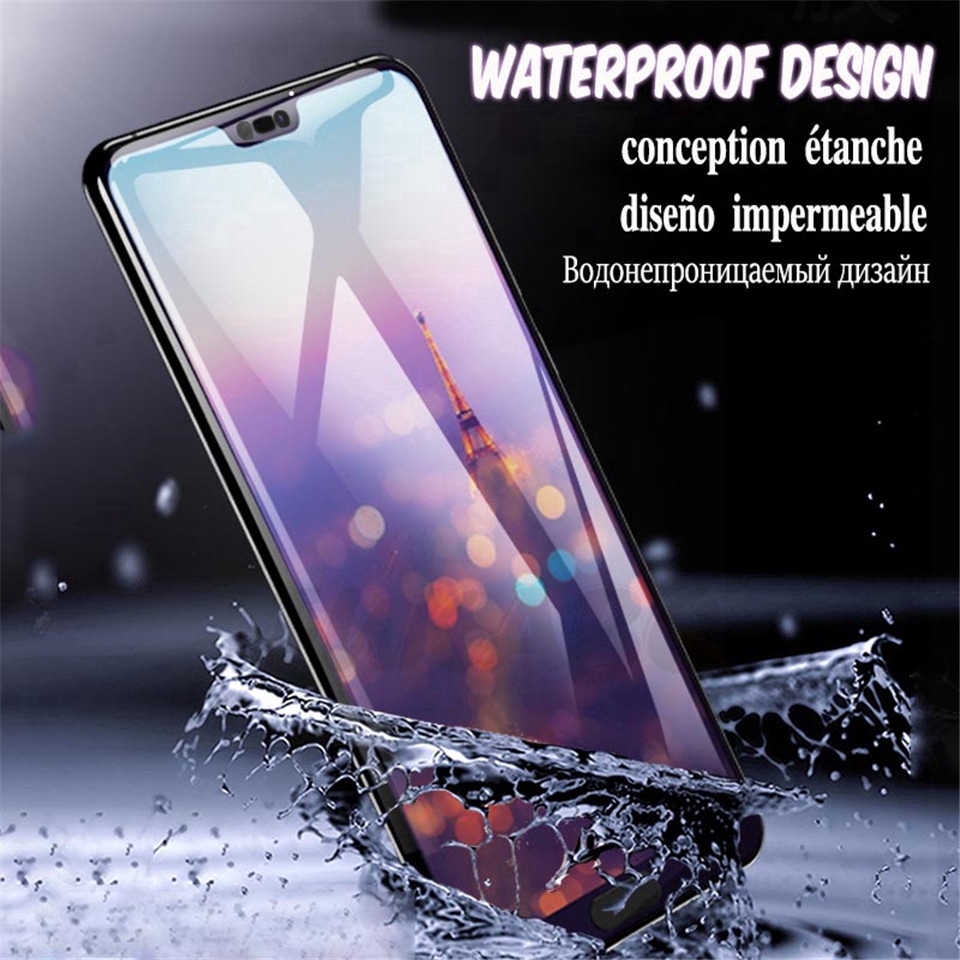 Kính cường lực bảo vệ toàn màn hình điện thoại 9D mới nhất cho Huawei P50 P40 P30 P20 Mate Honor X7 X8 X9 10 20 9X 8A Pro Lite 8X 8S 20i