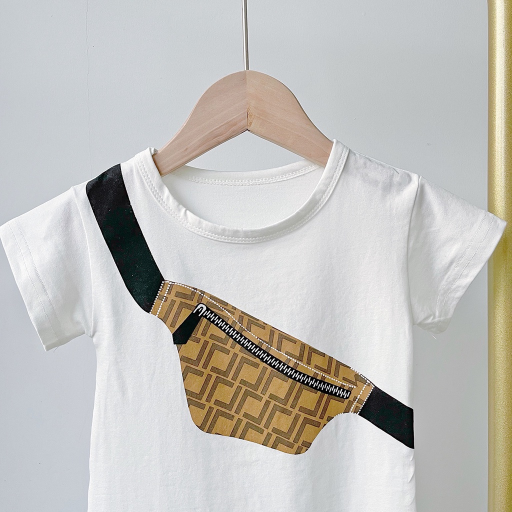 Bộ Áo Liền Quần Vải Cotton Tay Ngắn In Họa Tiết Dễ Thương Cho Bé Trai Sơ Sinh