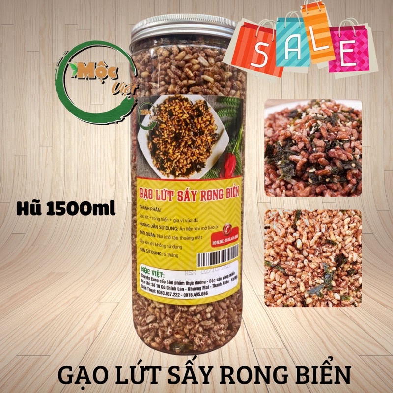 gạo lứt sấy rong biển - lứt sấy đỏ