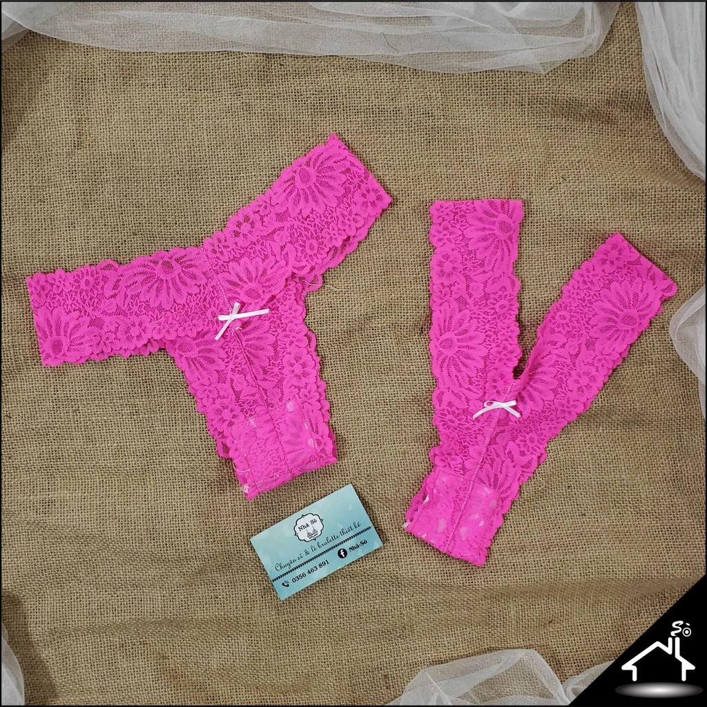 Bộ đồ lót sexy by Nhà Sò ren đen, hồng, xanh quần Y và T NS154 | BigBuy360 - bigbuy360.vn