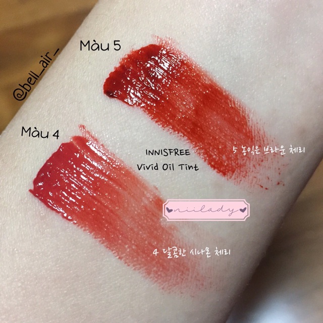 (GOM SALE SẴN) Son Innisfree Vivid Oil Tint