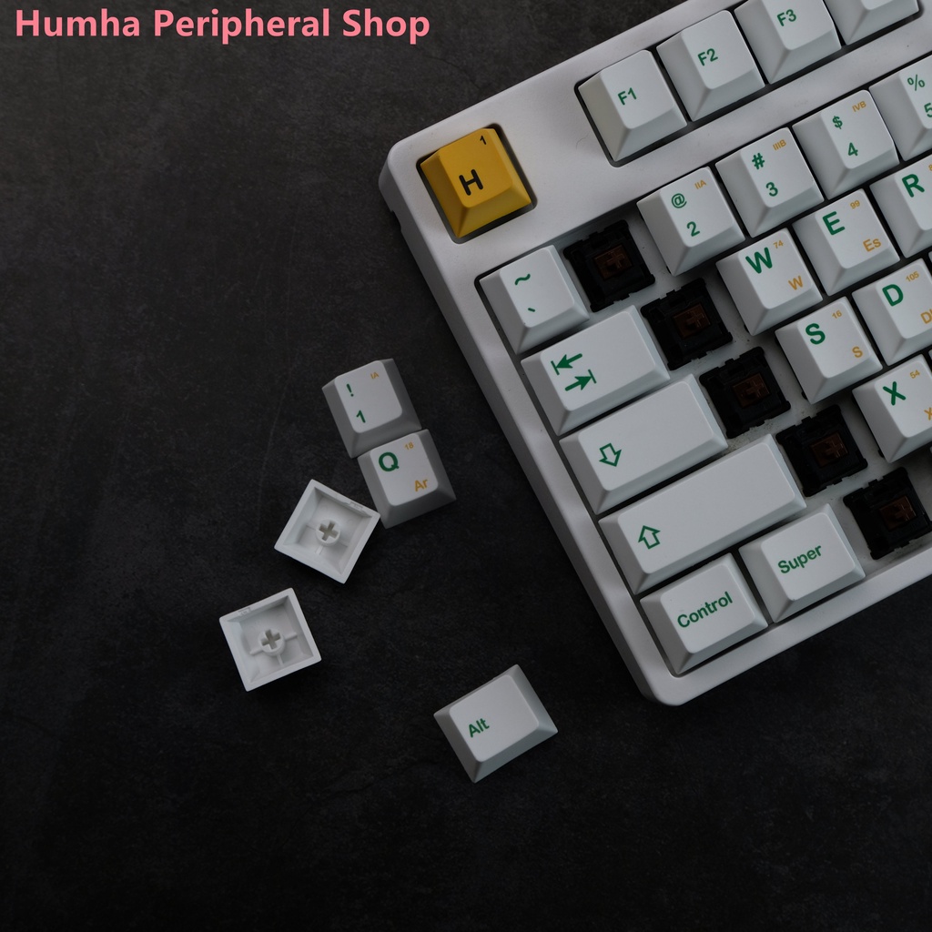 Bàn Phím Cơ Humha Heisenberg 142 Phím Chất Liệu PBT Nhuộm Màu Xinh Xắn