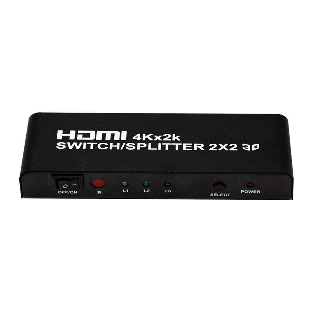 Bộ chia gộp HDMI Switch Splitter 2 vào 2 ra Full HD PCMAX PCM-HD202 - Hàng chính hãng