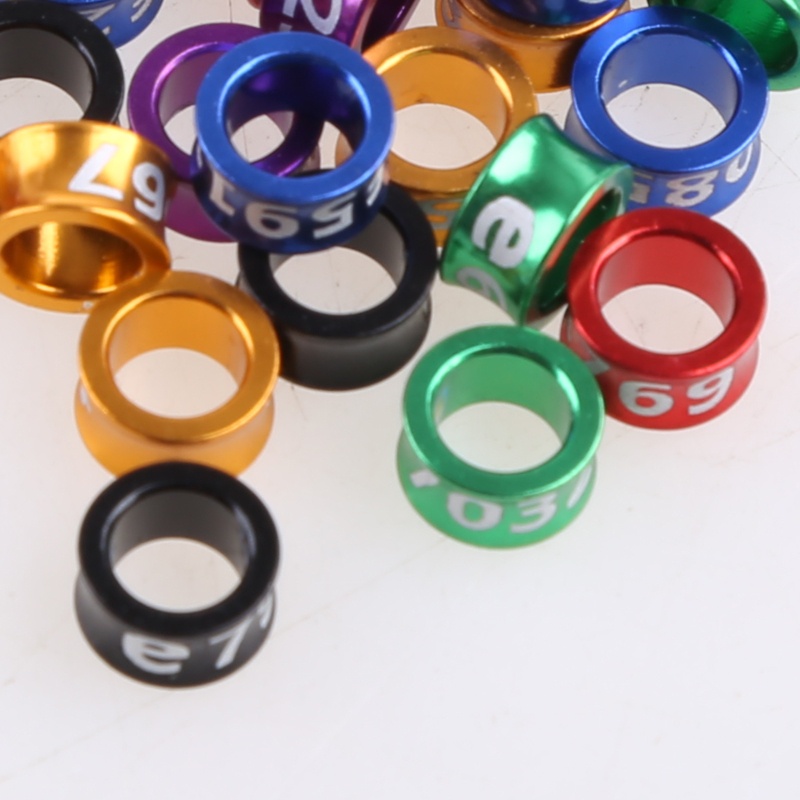 Vòng Đeo Chân Chim Bồ Câu 5mm Bằng Hợp Kim Nhôm