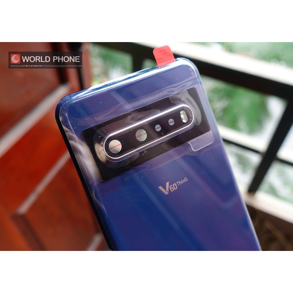 Nắp lưng cho LG V60 Xanh Blue kèm keo lưng,có khung kính camera