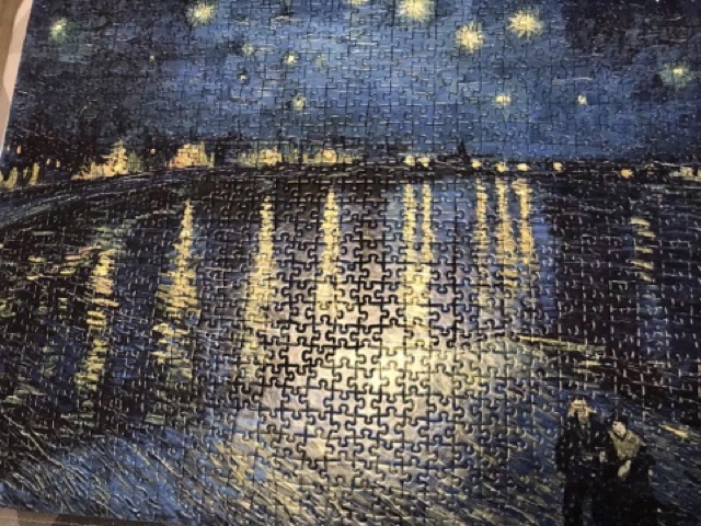 Tranh ghép hình 1000 miếng Ravensburger "The starry night"