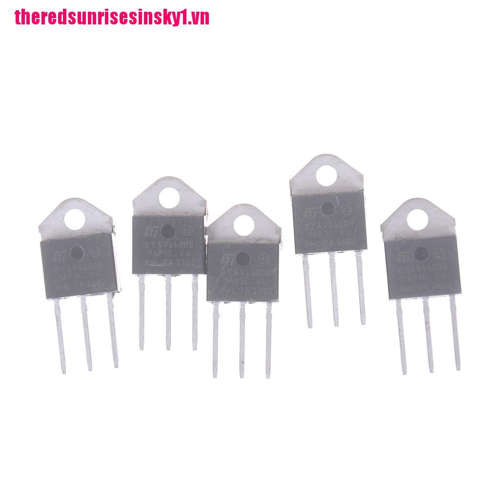 Set 5 triac bán dẫn Bta41-600B ba cực To-3P 40A chất lượng cao