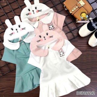 Set 3 váy thỏ đuôi cá xinh xắn cho bé 8-18kg