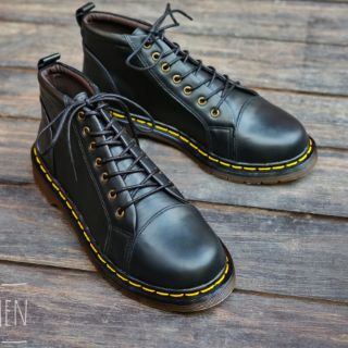 Dr Martens cổ lửng da trơn