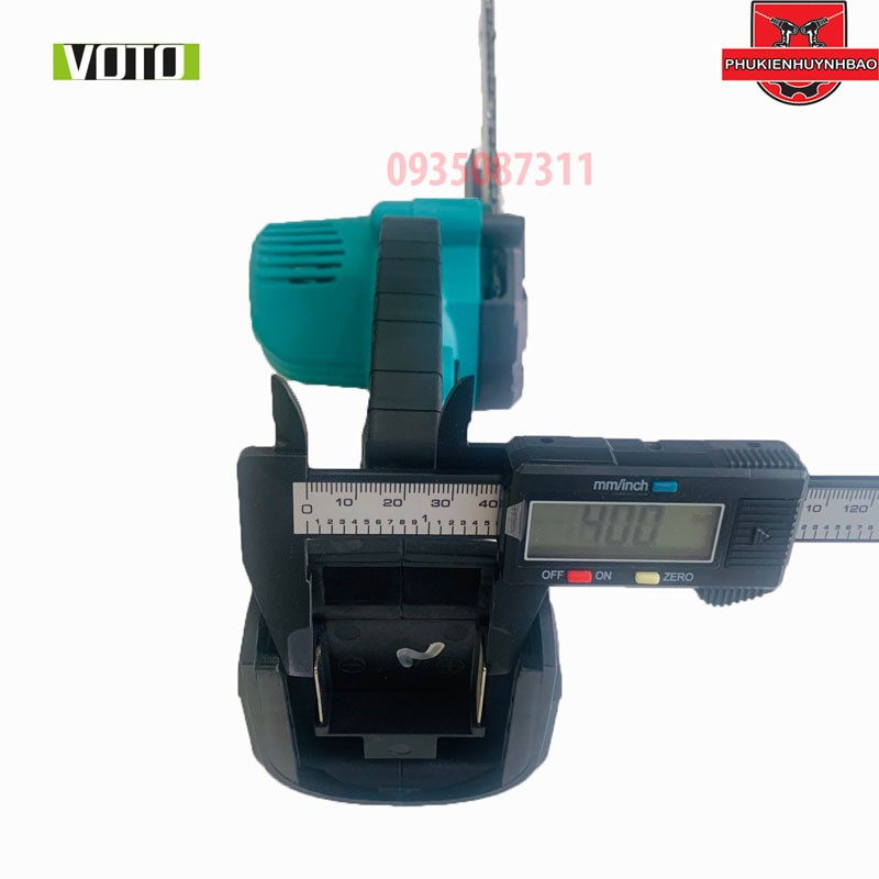 Máy Cưa Xích 6 INCH VOTO Dùng Pin Chân MAKlTA 18V - 21V - Có Hộp Nhựa - Dài 150Mm