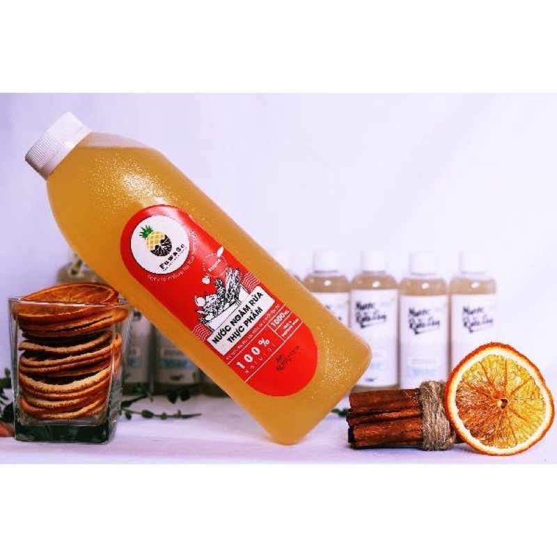 Nước ngâm rửa thực phẩm hữu cơ Fuwa3e 100 organic 1L