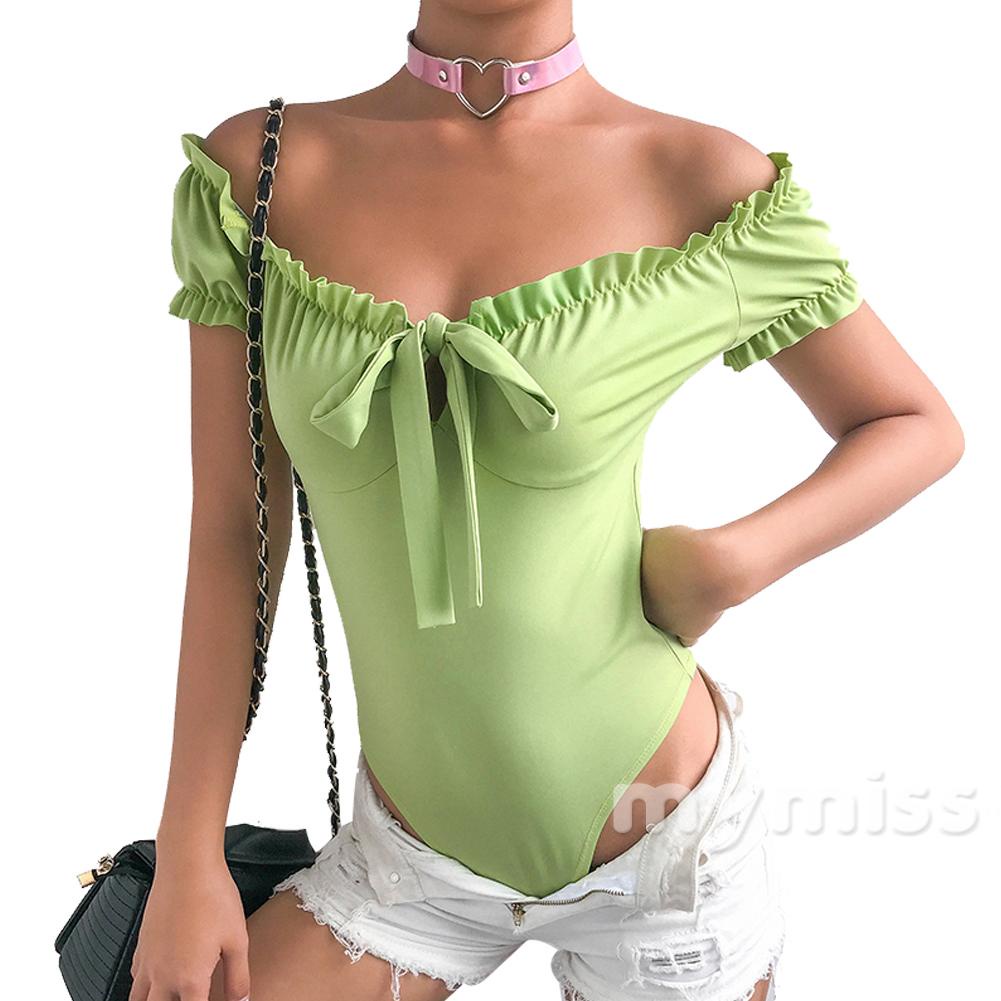 Áo liền quần Trễ Vai Tay Phồng Thời Trang Cho Nữ | BigBuy360 - bigbuy360.vn