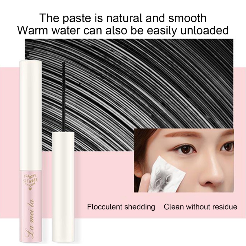 1 Mascara Đầu Cọ Siêu Mịn Chống Mồ Hôi Không Nhòe Chuốt Mi Cong Vút Và Dày Hơn
