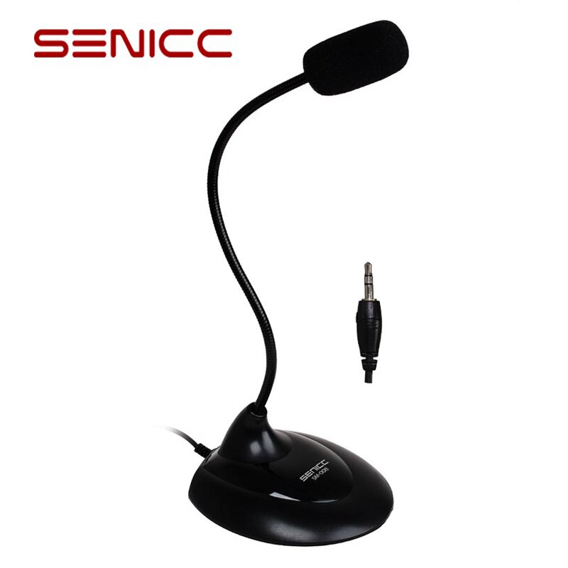Micro thu âm Senicc SM-008 dùng cho máy tính PC/ Laptop - Cổng jack 3.5mm hay cổng USB tự nhận