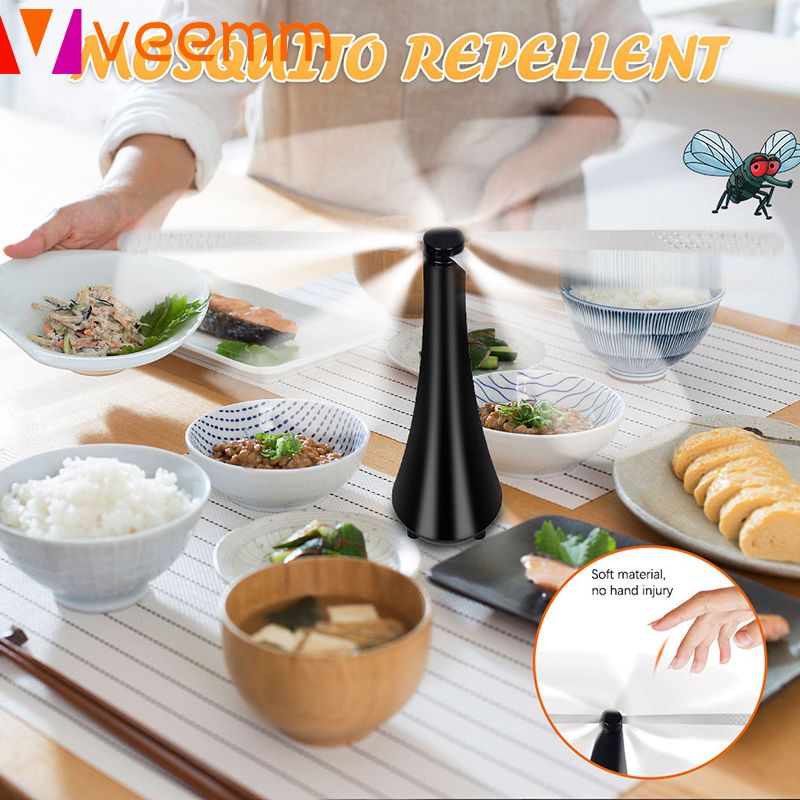 【Ready Stock】 Insect Fly Repellent Fan Outdoor Automatic Fly Trap automatically kill mosquito/fly/worm 【veemm】