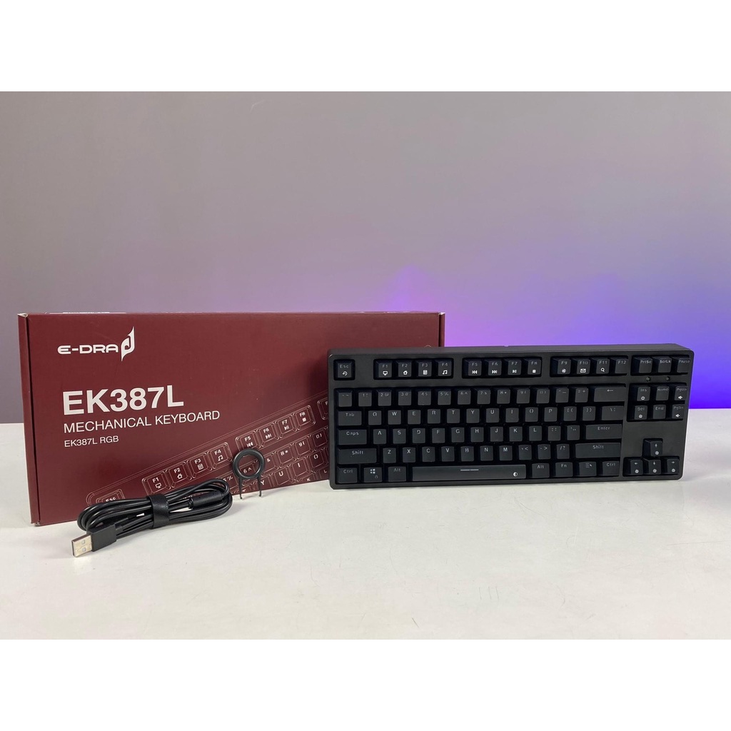 Bàn Phím Cơ Gaming Edra EK387L Led RGB E-DRA  - Chính hãng BH 24 Tháng