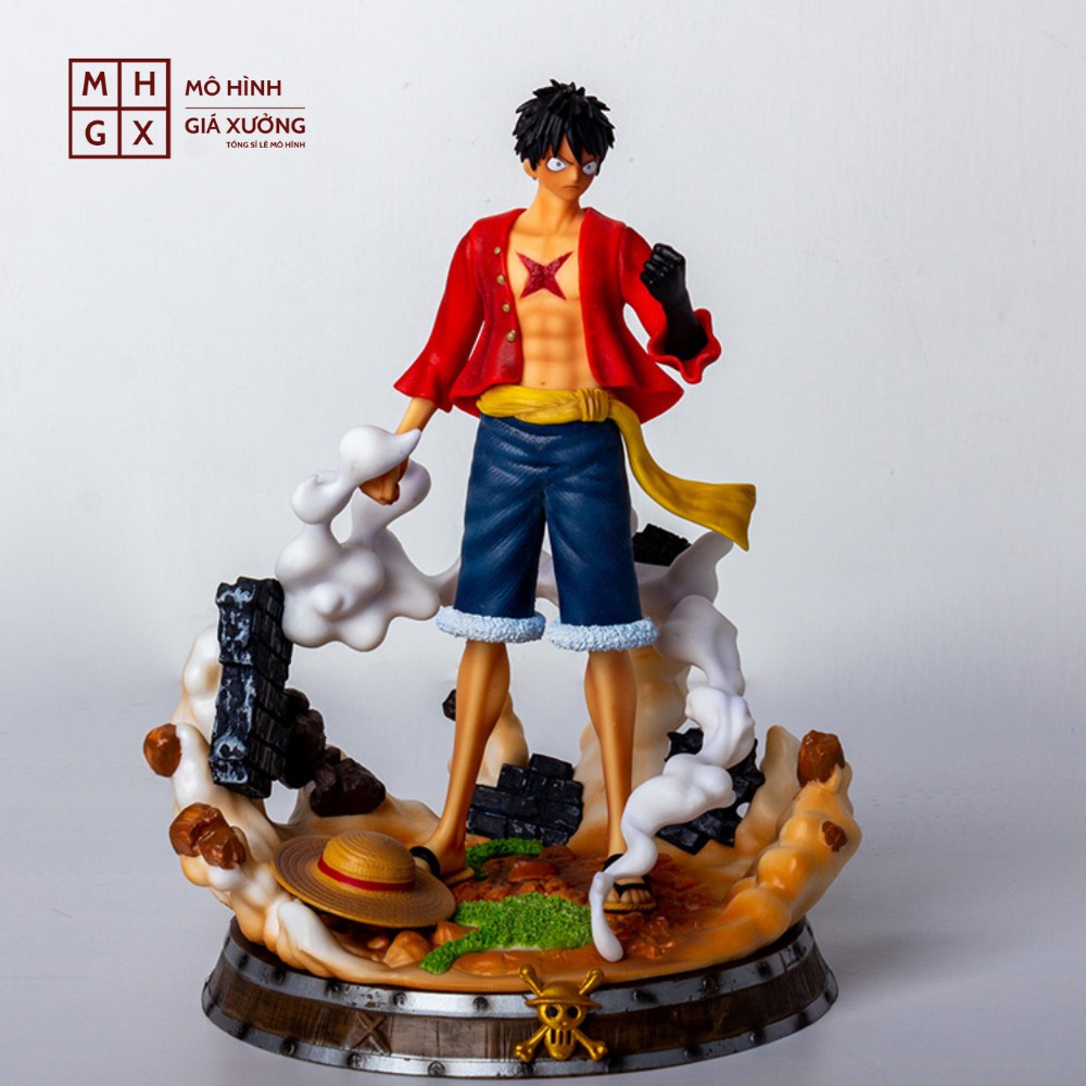 ( Có Led ) Mô hình Luffy mũ rơm One Piece  Cao 36 cm - Figure Tượng Monkey D.Luffy Vua Hải Tặc