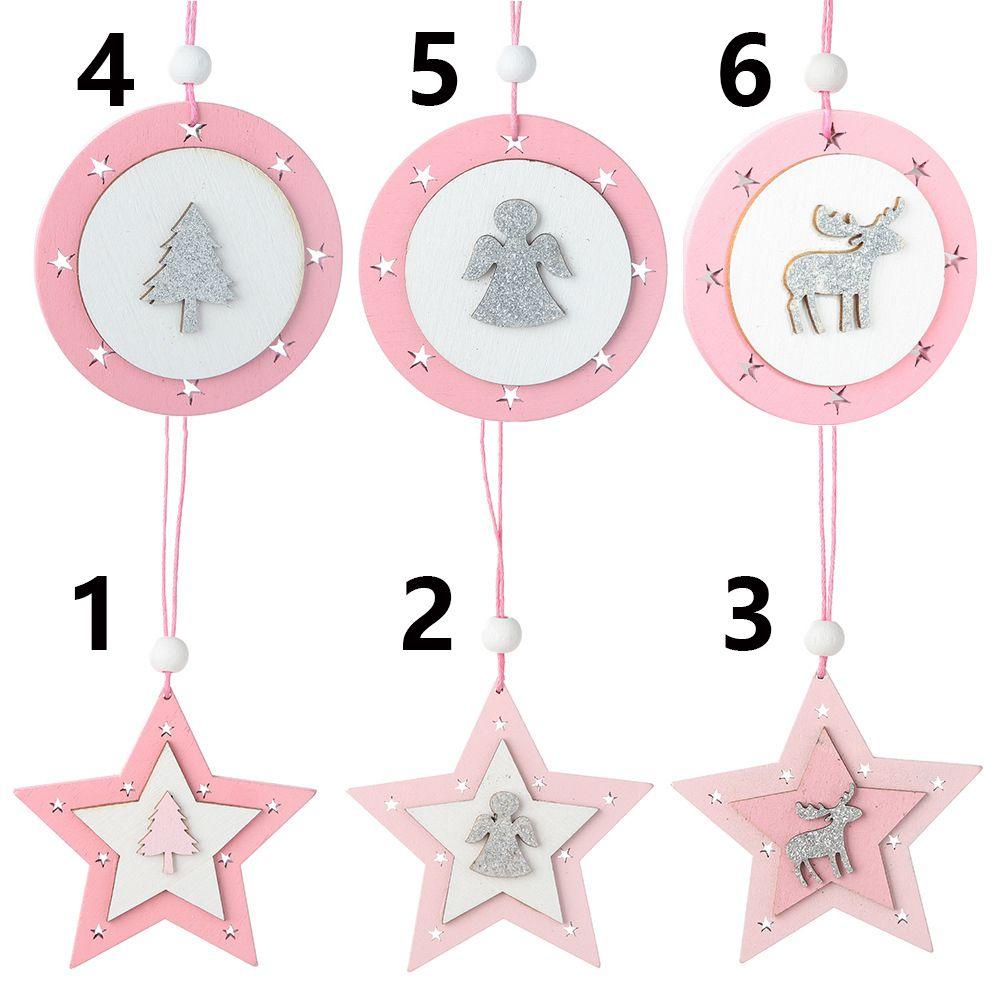 1 Phụ Kiện Trang Trí Giáng Sinh Hình Ngôi Sao / Thiên Thần / Tuần Lộc