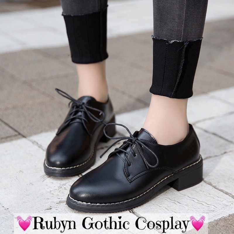 [Sẵn] 🔥 Giày Oxford đơn giản cosplay phong cách học sinh nhật bản ( NHÁM và BÓNG ) Size 35 - 40 | BigBuy360 - bigbuy360.vn