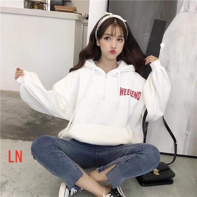 Áo hoodie Weeken ép nổi LNG1019