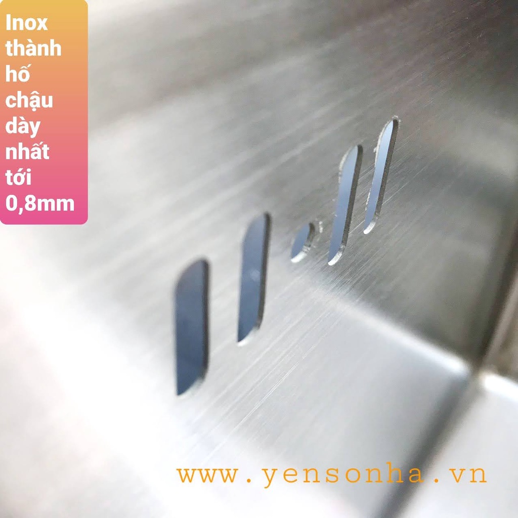 Chậu rửa bát inox Luxury Sơn Hà HM.X.2C.82.2.3