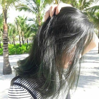 thuốc nhuộm tóc đen ánh rêu