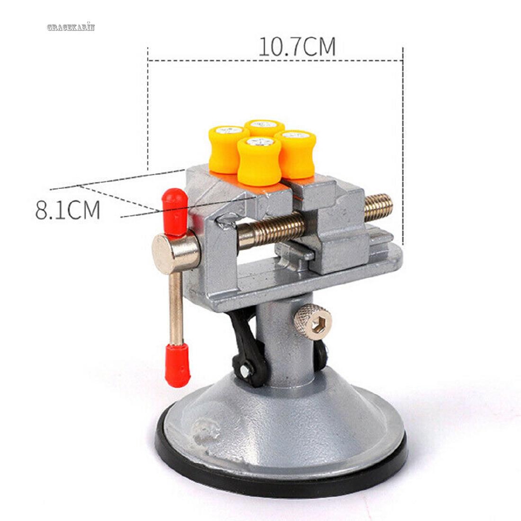 Bench Table Vises 360°rotary Workshop Light weight Small wrench Watches Fixing Jewelry Tools Mini Vice Suction