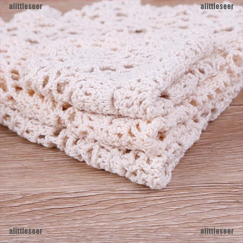 Tấm Lót Ly Bằng Cotton Đan Tay Phong Cách Giáng Sinh