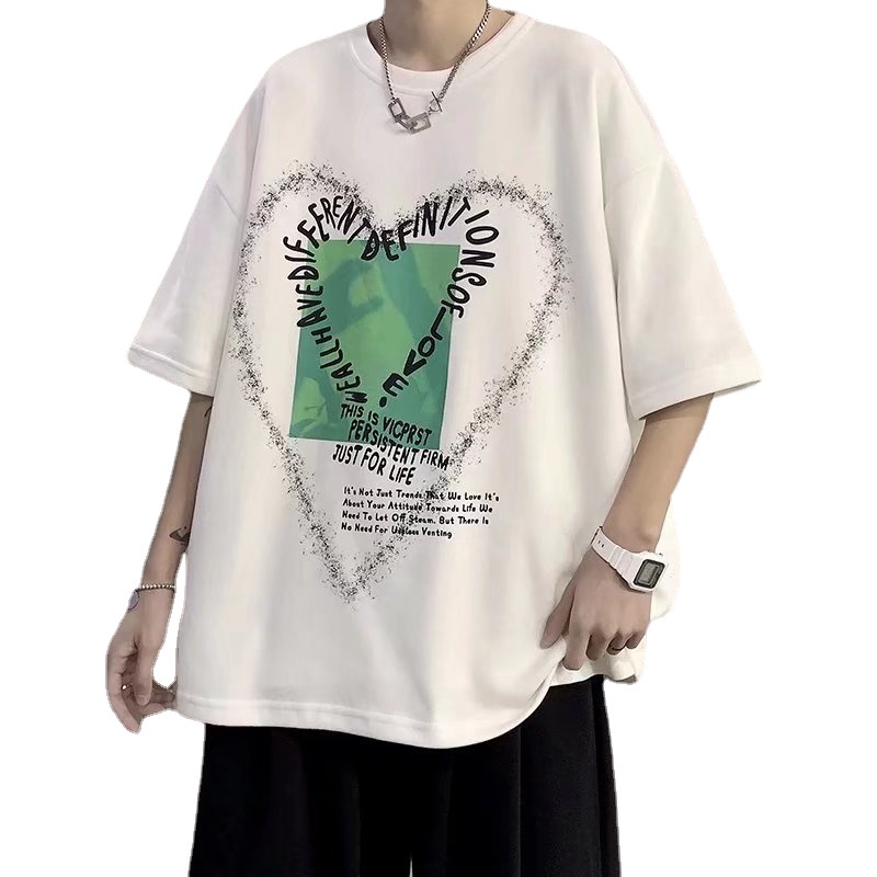 Áo Thun Tay Ngắn Dáng Rộng In Họa Tiết Hoạt Hình Phong Cách Hàn Quốc Thời Trang Mùa Hè Cho Nam Và Nữ