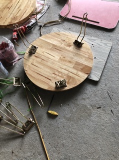 Bàn tròn gỗ cao su phi 60