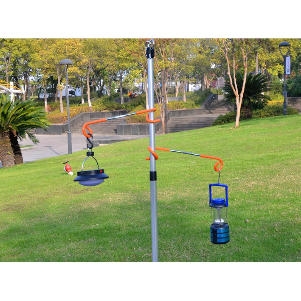 Cây treo đèn,móc treo đèn đa năng  2 đầu cho cắm trại, dã ngoại, phượt - Camping VietNam