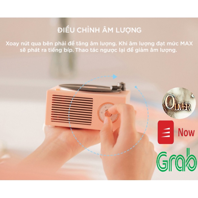 Loa Bluetooth Mini Đĩa Than Vinyl Cổ Điển X10 Phong Cách Giả Cổ Decor Vintage