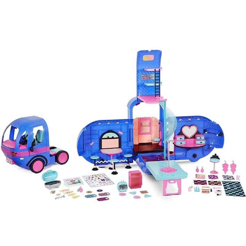 Xe đồ chơi 3 trong 1 lol surprise glamper fashion camper