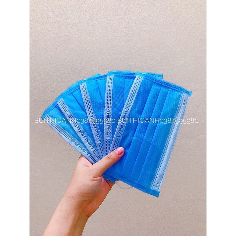 KHẨU TRANG 4 LỚP MÀU XANH HỘP 50 CÁI (SẴN) | BigBuy360 - bigbuy360.vn