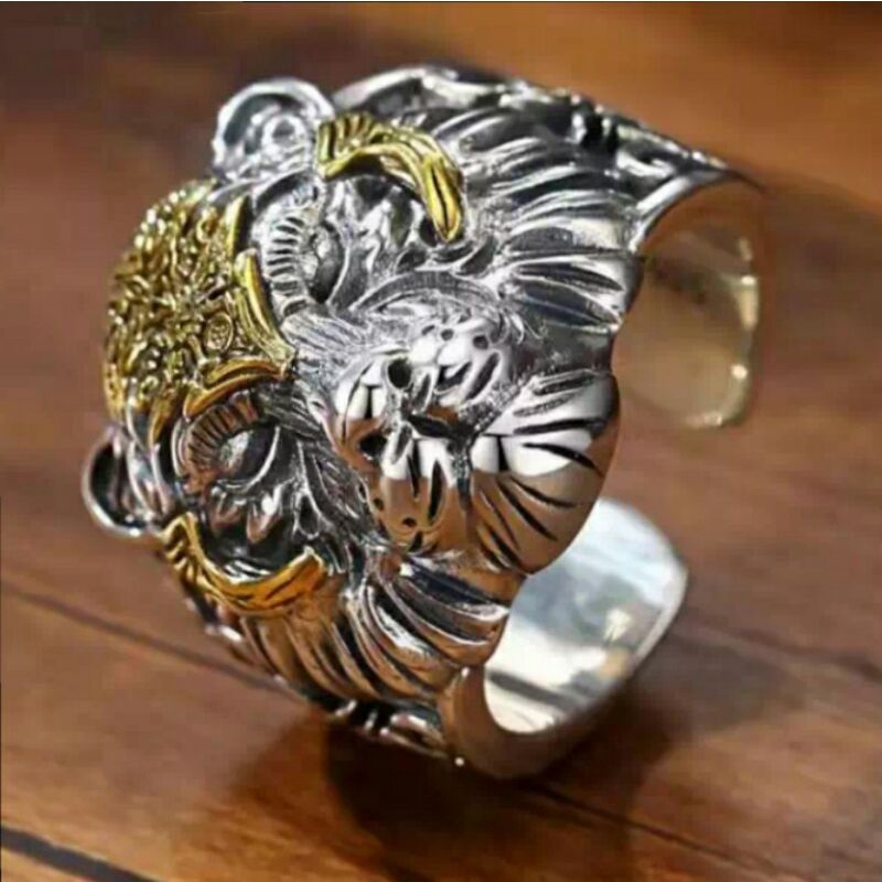 NHẪN NAM ĐẦU HỔ CÁ TÍNH