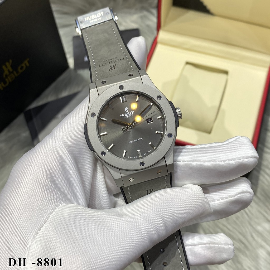 [Máy cơ] Đồng hồ nam Hublot máy cơ cao cấp chống nước, Mặt kính sapphire chống xước