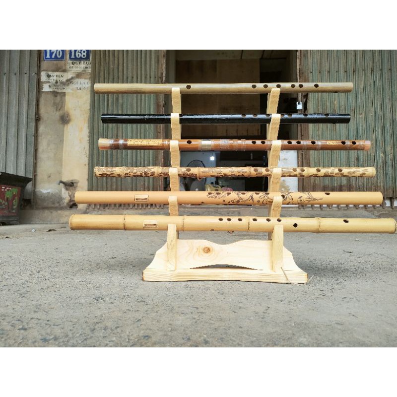 Kệ Sáo Để Bàn 6 Tầng Gỗ Thông