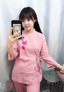 Bà Lai nhật sen vẽ kate