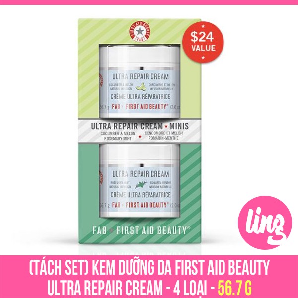 (Tách set) Kem dưỡng da First Aid Beauty Ultra Repair Cream - 6 loại -  56.7g