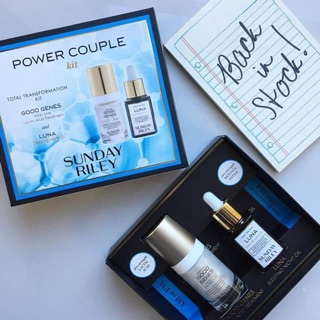 🔥 Bộ dưỡng sáng da Sunday Riley Power Couple Total Transformation - Bộ đôi quyền lực🔥