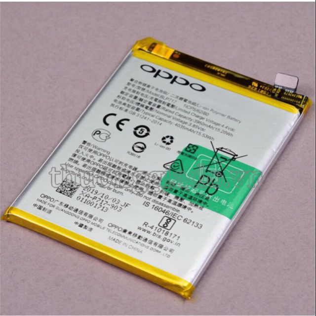 Pin oppo Reno 2 BLP717 4035mAh zin bảo hành đổi mới
