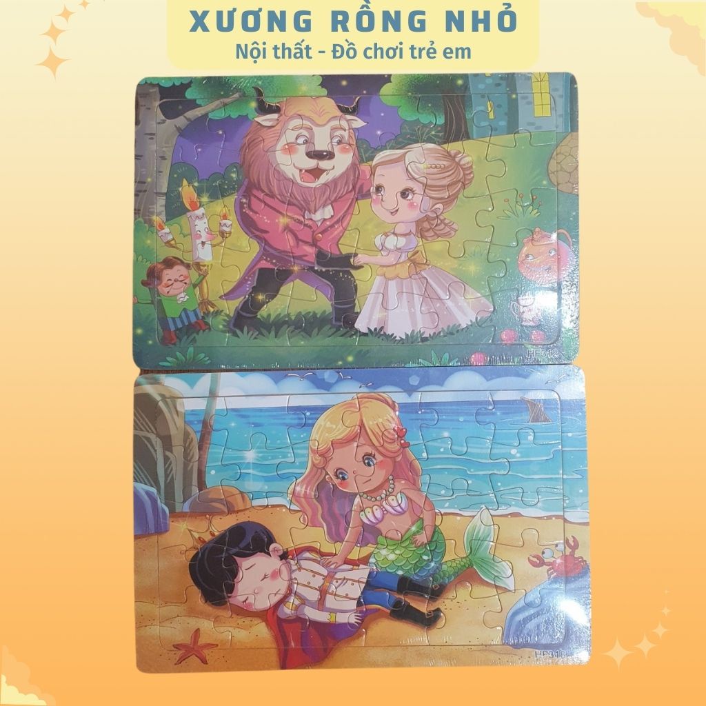 Tranh Ghép Hình Cho Bé Đồ Chơi Xếp Hình Bằng Gỗ 2D 24, 30 Mảnh 15 x 21,5 cm Nhiều Mẫu Mới Phát Triển Tư Duy Cho Trẻ Em