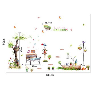 Decal Dán Tường Khu Vườn Cây