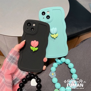 Ốp Điện Thoại Silicon Dẻo Hình Hoa Tulip 3D Kèm Dây Đeo Cho Samsung Galaxy J2 Pro 2018 J7 J5 J3 Pro 2017 J2 2015