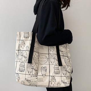 Túi xách canvas phong cách Hàn Quốc cho nữ