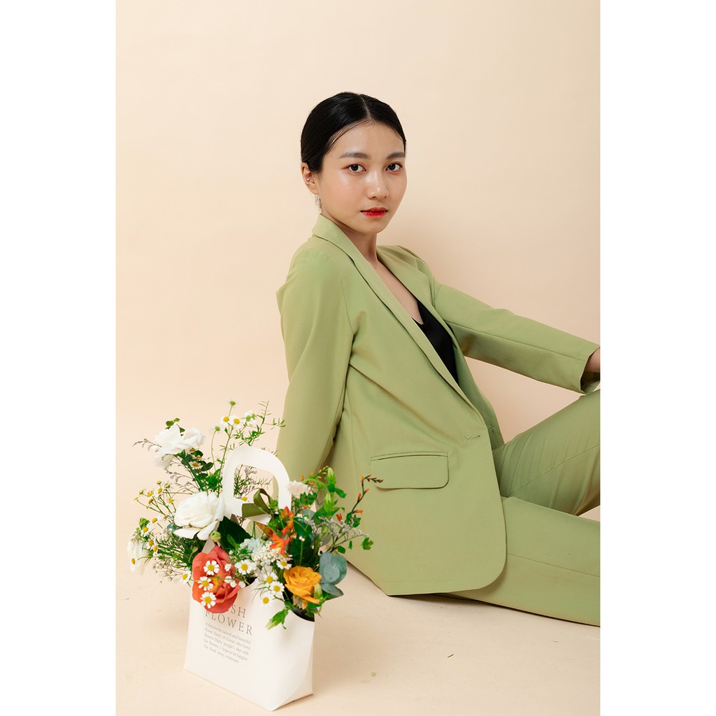 ÁO KHOÁC NỮ XANH BƠ tới từ KHÀN phong cách Hàn Quốc, thanh lịch, sang chảnh, thời trang công sở (có ảnh thật) | BigBuy360 - bigbuy360.vn