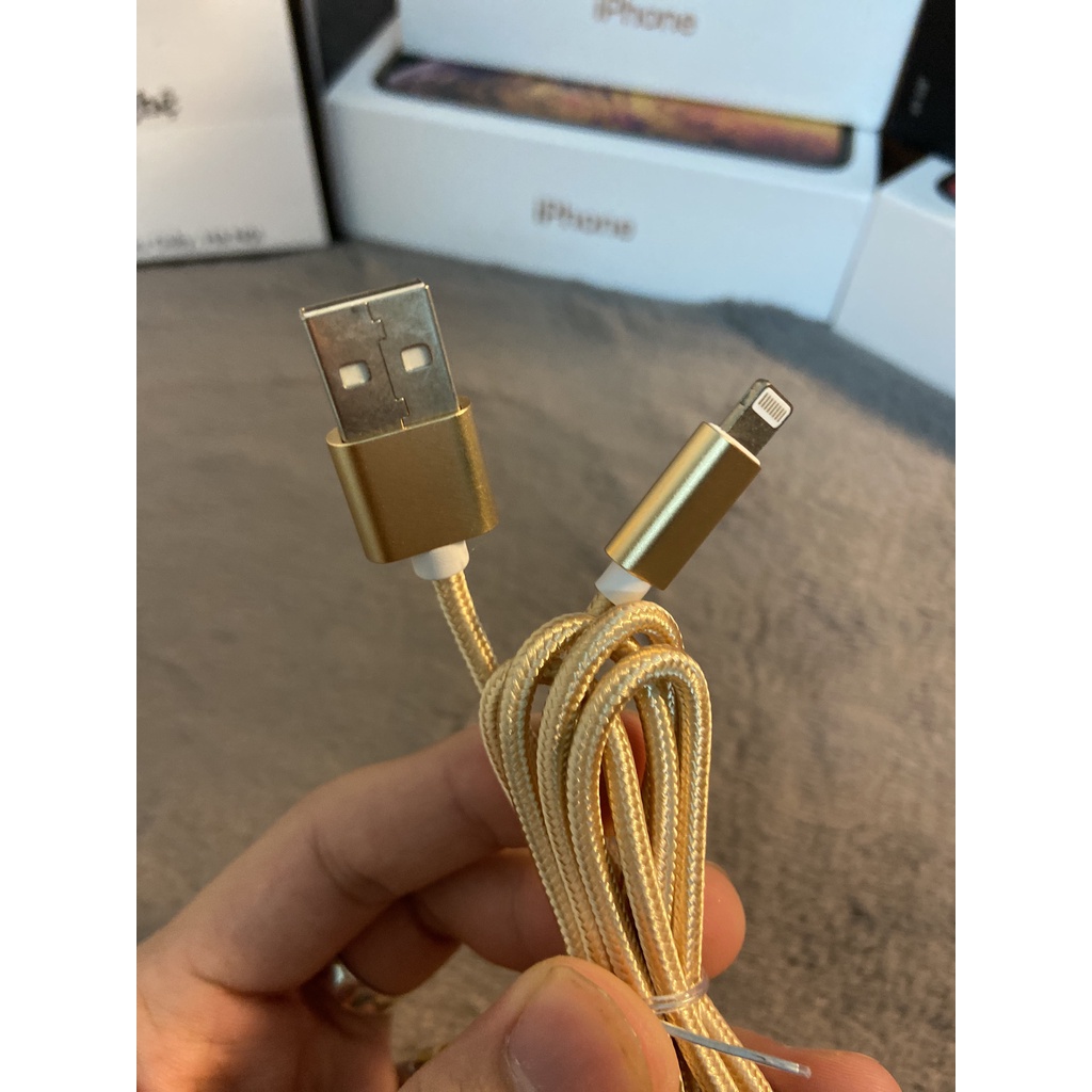 Dây Sạc IP- DÂY DÙ SIÊU BỀN CHẤT LƯỢNG CAO dài 1 M