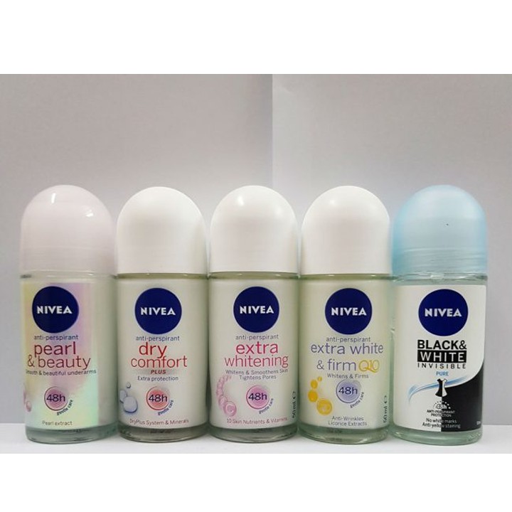 Combo 2 chai lăn khử mùi Nivea hàng nhập khẩu 50ml/Chai