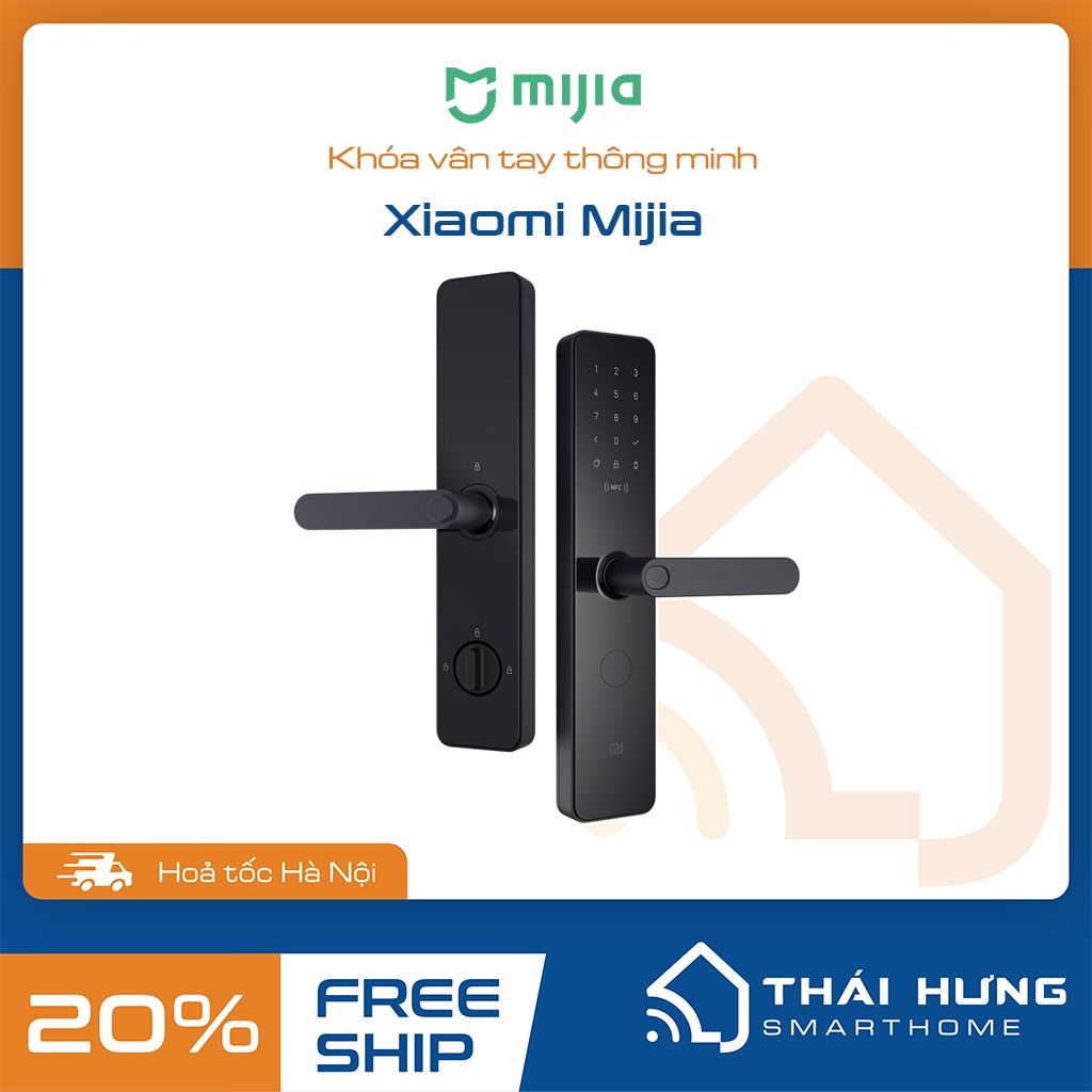 [Lắp đặt HN] Khóa thông minh Xiaomi Mijia Door Lock/Lock E /Lock Pro- mở qua vân tay, mật khẩu, chìa cơ, app điện thoại.